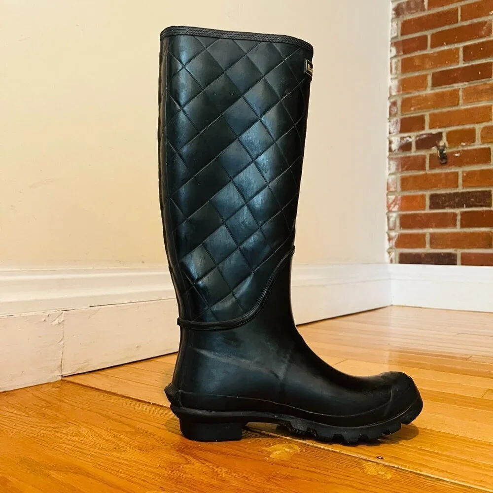 Barbour Women's Bede Wellington Boots Black Size 5